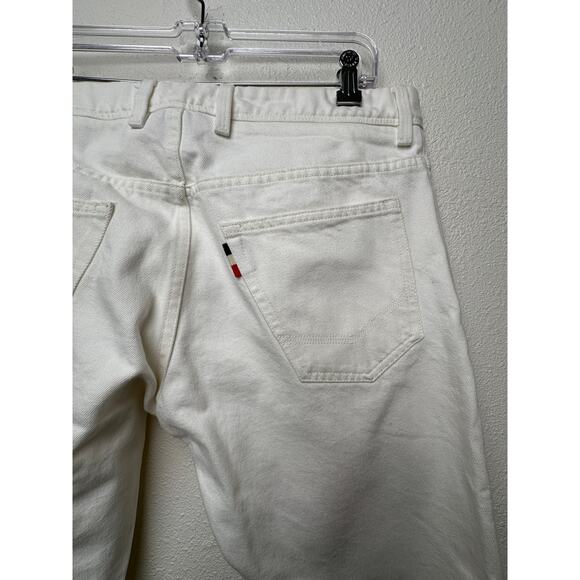 Moncler Men's Slim Fit Ivory White Jeans 5-Pocket Denim Sz36 - Picture 8 of 16